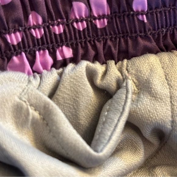 Women’s Nike Size L Purple Dots Running Shorts. Inseam 3”. Notes - Picture 5 of 8